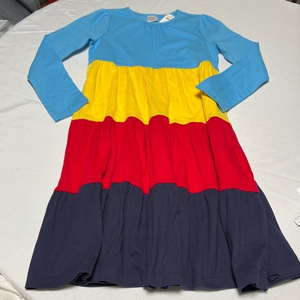 HANNA ANDERSSON Girls Long sleeve Dress, NWT. Size 140/US 10.
